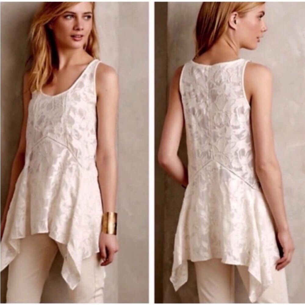 Anthropologie Vanessa Virginia Lace Swing Tank EUC Size large